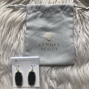 Kendra Scott Elle Earrings in Black/Gold
